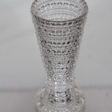 Nuutajärvi Kastehelmi kääntömaljakko, kirkas, suunnittelija Oiva Toikka,