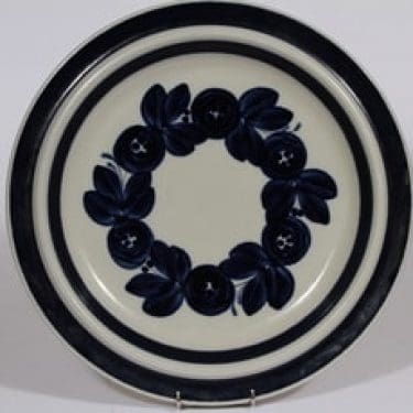 Arabia Anemone vati, käsinmaalattu, suunnittelija Ulla Procope, käsinmaalattu, suuri, pyöreä