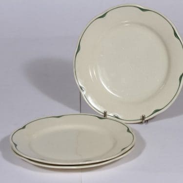 Arabia Pekka lautaset, 3 kpl, suunnittelija , 3 kpl, pieni, raitakoriste