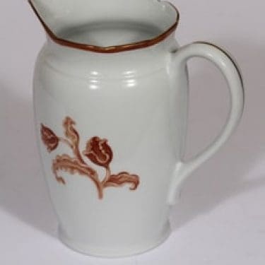 Arabia koriste numero 3314 kaadin, suunnittelija , serikuva, kukka-aihe, kullattu