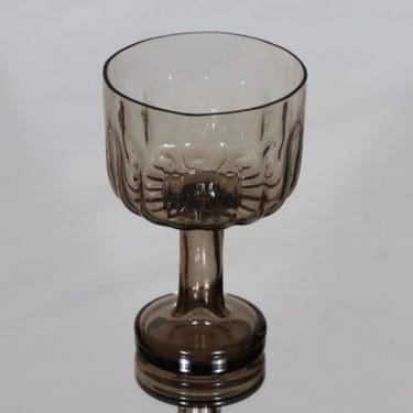 Riihimäen lasi Aurora kulho, jalallinen, suunnittelija Helena Tynell, jalallinen