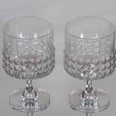 Riihimäen lasi Grappo punaviinilasit, kirkas, 2 kpl, suunnittelija Nanny Still,