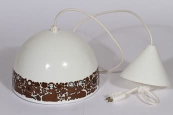 Finel Ritari lampunvarjostin, ruskea, suunnittelija Raija Uosikkinen, serikuva