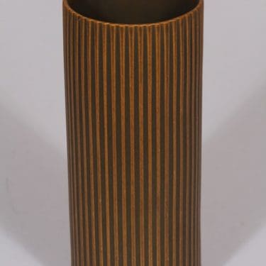 Arabia maljakko, ruskea, suunnittelija , mattalasite, funktionalismi