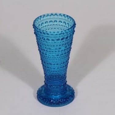 Nuutajärvi Kastehelmi kääntömaljakko, turkoosi, suunnittelija Oiva Toikka,