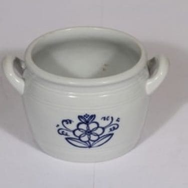 Arabia kukkakuvio ruukku, 1 l, suunnittelija , 1 l, kobolttimaalaus