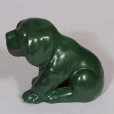 Kupittaan savi 360 eläinfiguuri, koira, suunnittelija Valentina Modig, koira, suuri