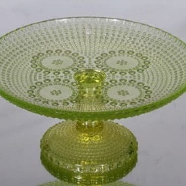 Riihimäen lasi Grapponia vati, jalallinen, suunnittelija Nanny Still, jalallinen