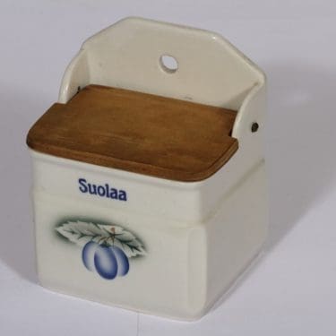 Arabia Luumu suolarasia, suunnittelija , puhalluskoriste