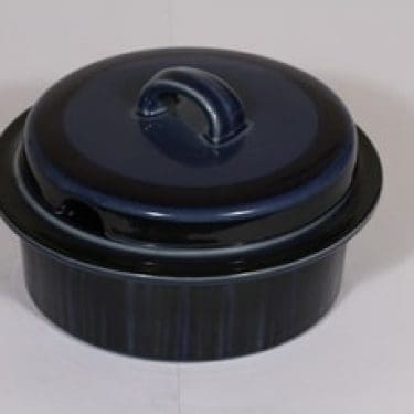 Arabia Kosmos kulho, sininen, suunnittelija , kannellinen, puhalluskoriste, retro