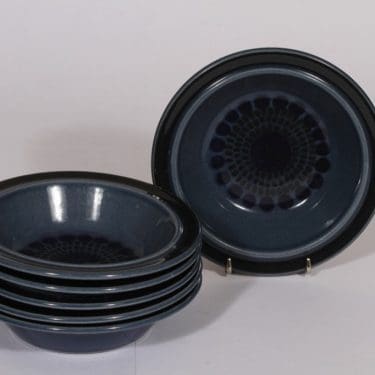 Arabia Kosmos lautaset, syvä, 6 kpl, suunnittelija , syvä, puhalluskoriste, retro