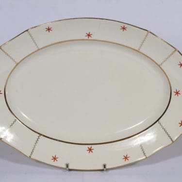 Arabia Viktoria vati, suunnittelija , soikea, painokoriste, art deco