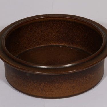 Arabia Ruska vuoka, ruskea lasite, suunnittelija Ulla Procope,