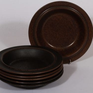 Arabia Ruska lautaset, syvä, 6 kpl, suunnittelija Ulla Procope, syvä