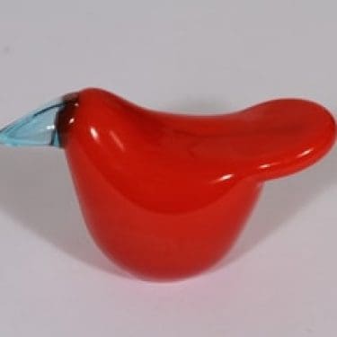 Nuutajärvi koristelintu, Sieppo, suunnittelija Oiva Toikka, Sieppo, pieni, signeerattu