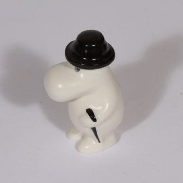 Arabia figuuri, Muumipappa, suunnittelija Tuulikki Pietilä, Muumipappa, pieni, käsinmaalattu