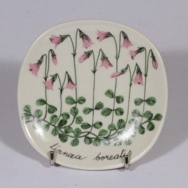 Arabia Botanica koristelautanen, Vanamo, suunnittelija Esteri Tomula, Vanamo, pieni, serikuva