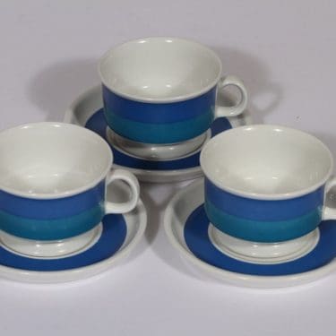 Arabia Spektri mokkakupit, 10 cl, 3 kpl, suunnittelija , 10 cl, serikuva