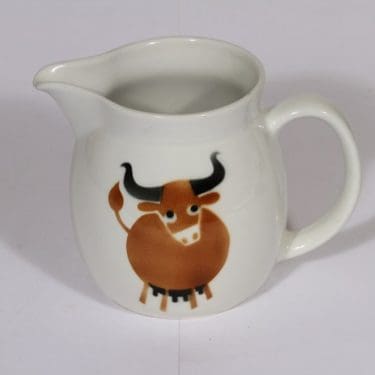 Arabia Heluna kaadin, 1 l, suunnittelija , 1 l, puhalluskoriste, lehmäaihe