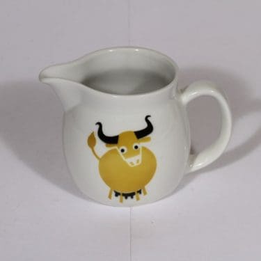 Arabia Heluna kaadin, 0.5 l, suunnittelija , 0.5 l, pieni, puhalluskoriste, lehmäaihe