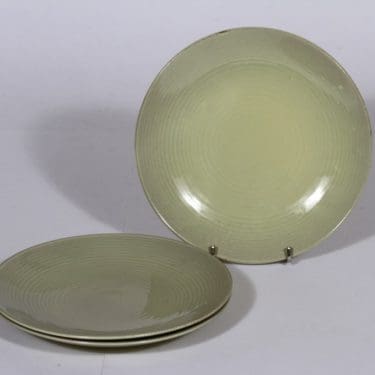 Arabia MG lautaset, keltainen, 3 kpl, suunnittelija Michael Schilkin, pieni