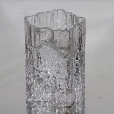 Iittala Pinus maljakko, kirkas, suunnittelija Tapio Wirkkala,