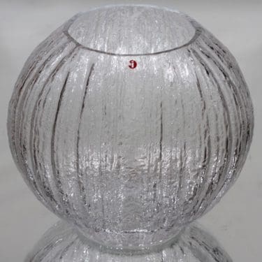 Iittala maljakko, kirkas, suunnittelija Timo Sarpaneva,