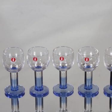 Nuutajärvi Mondo snapsilasit, 3 cl, 6 kpl, suunnittelija Kerttu Nurminen, 3 cl