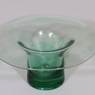 Riihimäen lasi Kaulus taide-esine, signeerattu, suunnittelija Helena Tynell, signeerattu