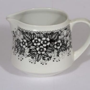 Arabia Talvikki kaadin, 1 l, suunnittelija Raija Uosikkinen, 1 l, serikuva, kukka-aihe