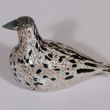 Nuutajärvi koristelintu, Rämeriekko, suunnittelija Oiva Toikka, Rämeriekko, signeerattu