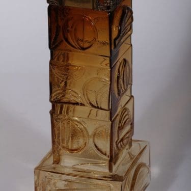 Turun hopea maljakko, Pitsi, suunnittelija Pentti Sarpaneva, Pitsi, suuri, signeerattu, pronssivanne