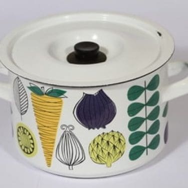 Finel Vegeta kattila, 4 l, suunnittelija Esteri Tomula, 4 l, suuri, serikuva, vihannesaihe