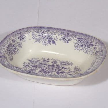 Arabia Fasaani kulho, sininen, suunnittelija , pieni, kuparipainokoriste