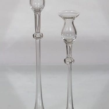 Kumela 351 kynttilänjalat, kirkas, 2 kpl, suunnittelija Sirkku Kumela-Lehtonen, suuri