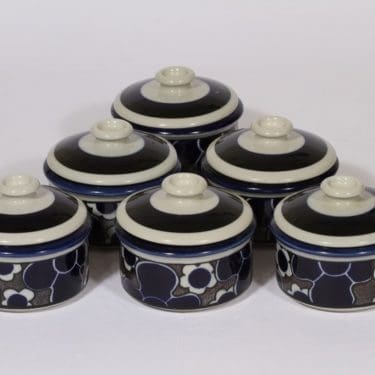 Arabia Saara annoskulhot, 25 cl, 6 kpl, suunnittelija , 25 cl, pieni, kannellinen, puhalluskoriste