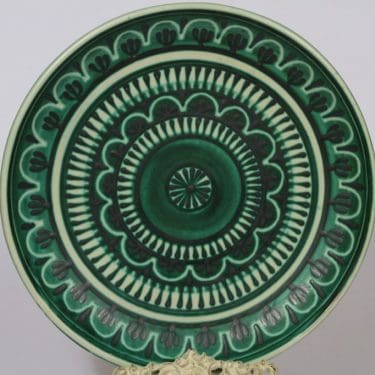 Kupittaan savi 335 II vati, käsinmaalattu, suunnittelija , käsinmaalattu, suuri, kobolttiväri, signeerattu