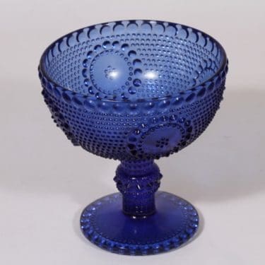 Riihimäen lasi Grapponia kulho, jalallinen, suunnittelija Nanny Still, jalallinen