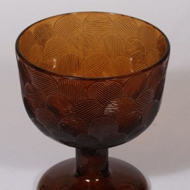 Nuutajärvi Miranda kulho, ruskea, suunnittelija Heikki Orvola,