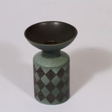 Arabia LL kynttilänjalka, suunnittelija , käsinmaalattu, funktionalismi