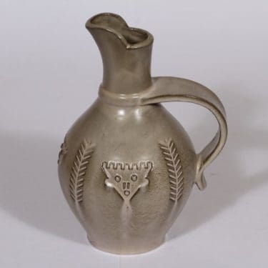 Kupittaan savi 289 kaadin, harmaa lasite, suunnittelija Kerttu Suvanto-Vaajakallio, art deco