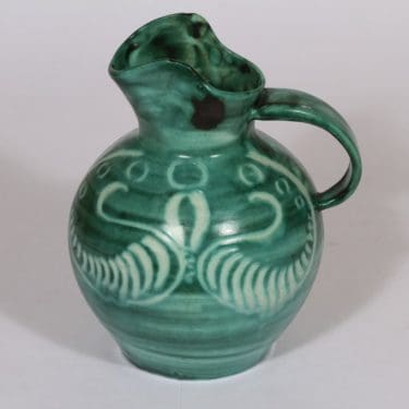 Kupittaan savi 253 kaadin, käsinmaalattu, suunnittelija , käsinmaalattu, kobolttiväri, signeerattu