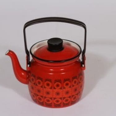 Finel Kehrä kahvipannu, 0.6 l, suunnittelija Raija Uosikkinen, 0.6 l, pieni, serikuva, retro