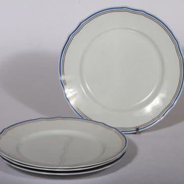 Arabia Lotta lautaset, matala, 4 kpl, suunnittelija , matala, viivakoriste