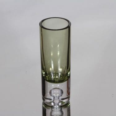 Iittala 3586 maljakko, signeerattu, suunnittelija Tapio Wirkkala, signeerattu, pieni