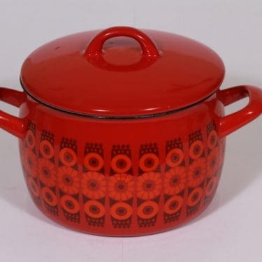 Finel Kehrä kattila, 2.5 l, suunnittelija Raija Uosikkinen, 2.5 l, serikuva, retro