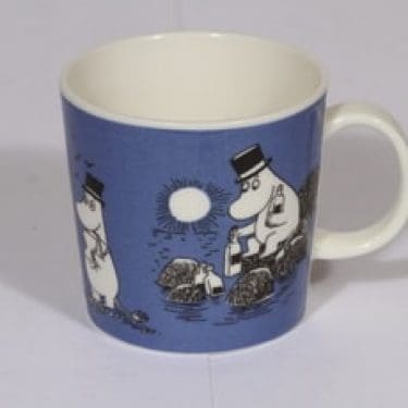 Arabia Muumi muki, Tumman sininen, suunnittelija , Tumman sininen, serikuva