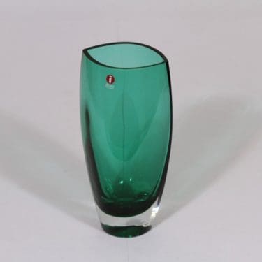 Iittala maljakko, turkoosi, suunnittelija Tina Nordström,