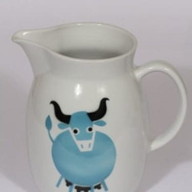 Arabia Heluna kaadin, 2 l, suunnittelija , 2 l, suuri, puhalluskoriste, lehmäaihe