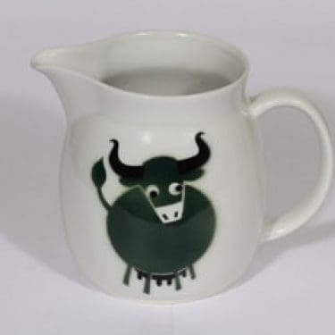 Arabia Heluna kaadin, 1.5 l, suunnittelija , 1.5 l, puhalluskoriste, lehmäaihe